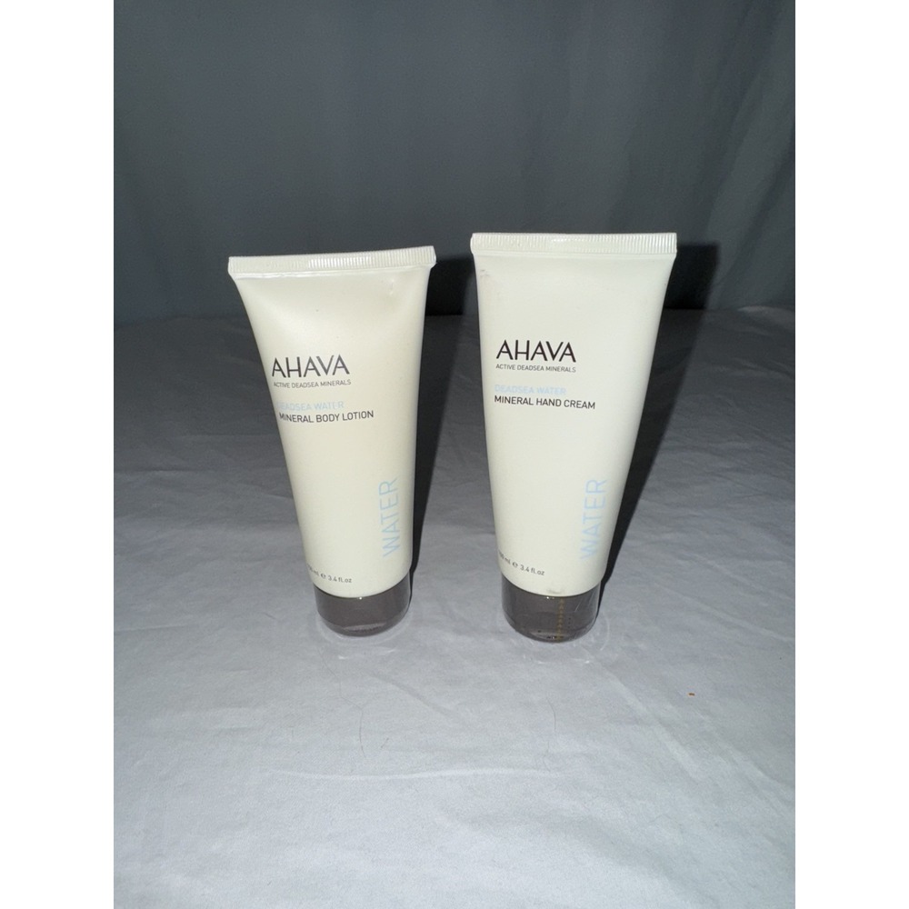 Lot of 2 Ahava Deadsea Water Mineral Body Lotion & Hand Cream Sealed Tubes